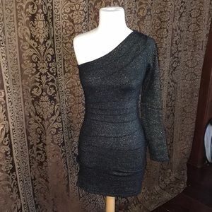 Beautiful glittery cocktail dress.